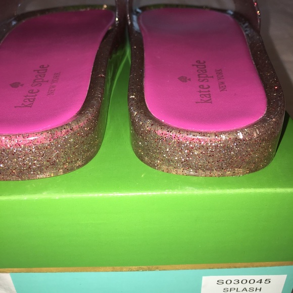 kate spade | Shoes | Kate Spade Jelly Glitter Slides Size 6authentic | Poshmark